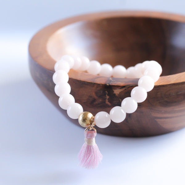 Rose Quartz Beaded Bracelet